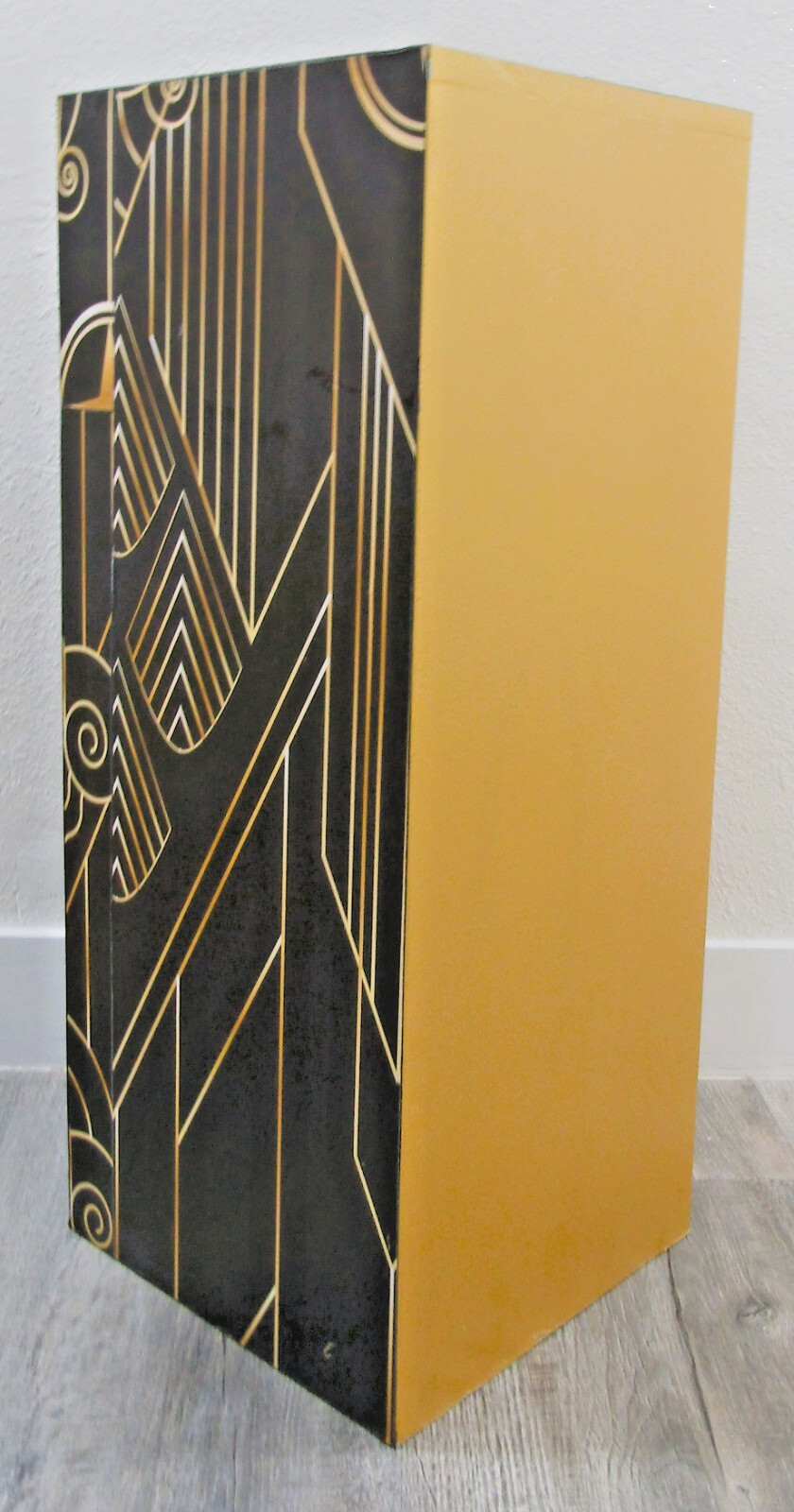 Art Deco Design Wood Pedestal or Plant Stand 36″ Tall