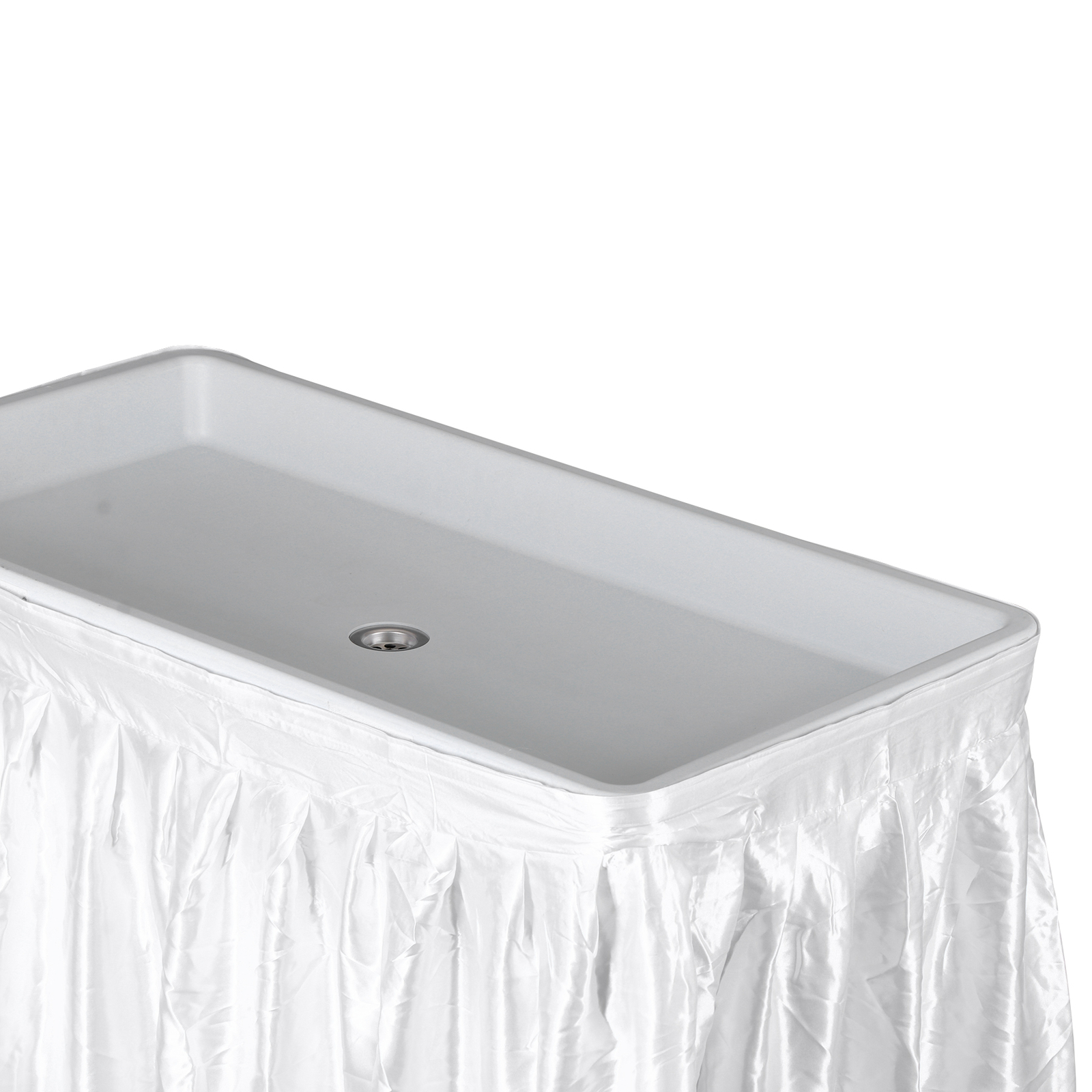 Ice Cooler Table Foldable Outdoor Party Camping Table with Detachable Skirt