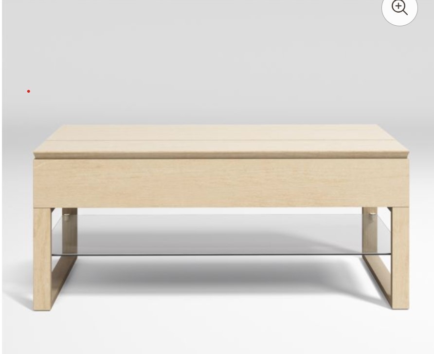 Crate and Barrel Falster Lift-Top Coffee Table (Natural Color)