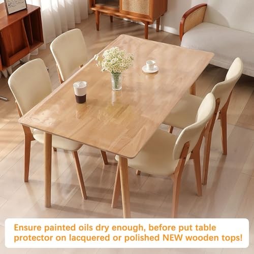 24 x 48 Inch Clear Plastic Dining 48″ x 24″ New Clear Dining Table Protector