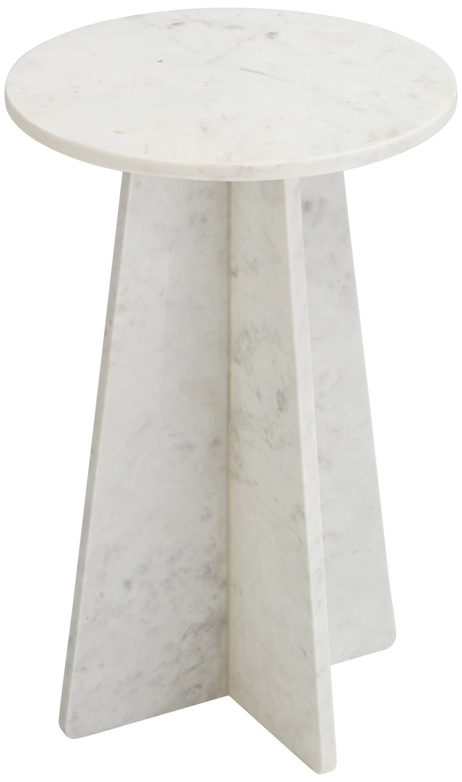 Possini Euro Dulce 22″ High White Marble Side Table
