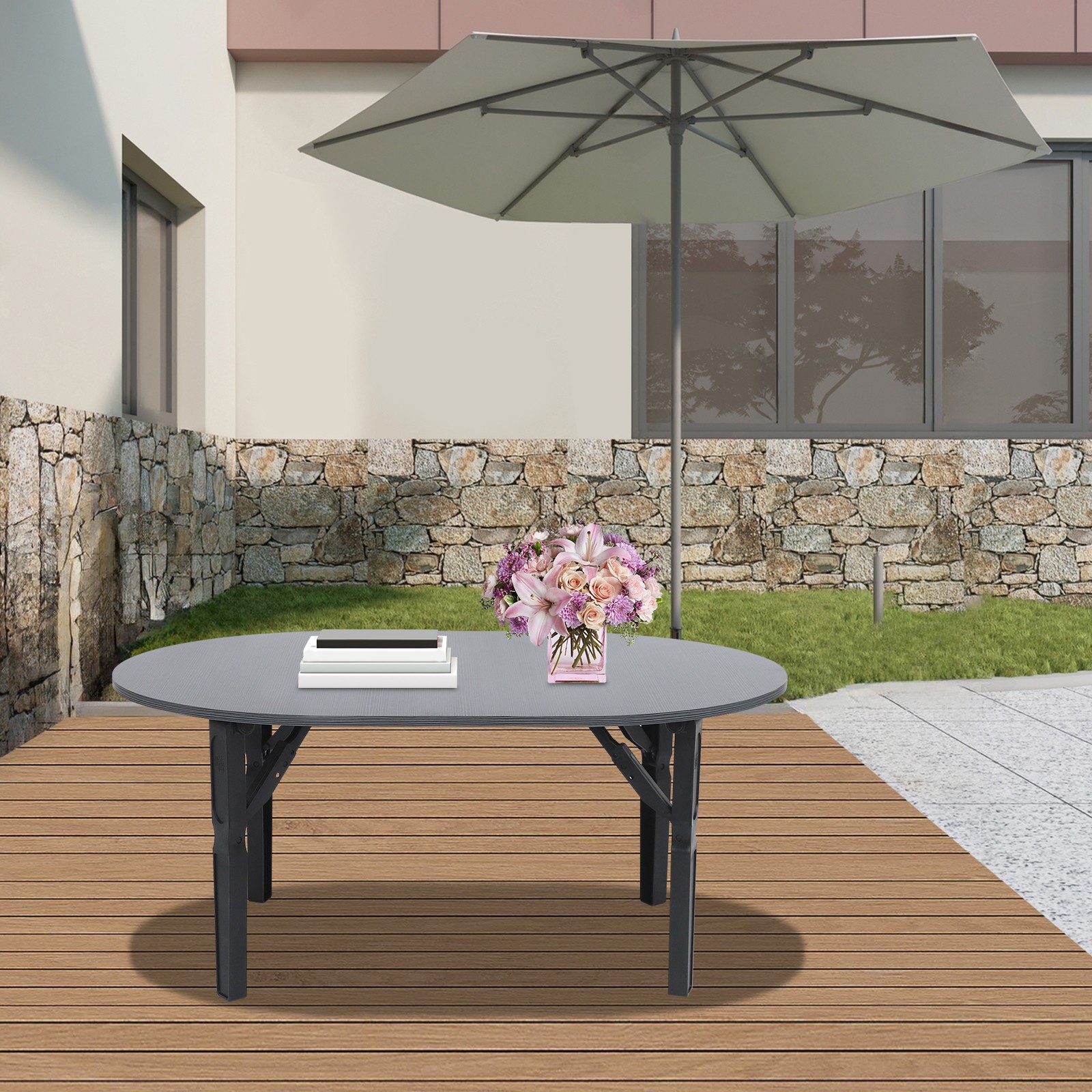 Portable Folding Coffee Table Foldable Small Coffee Table for Living Room