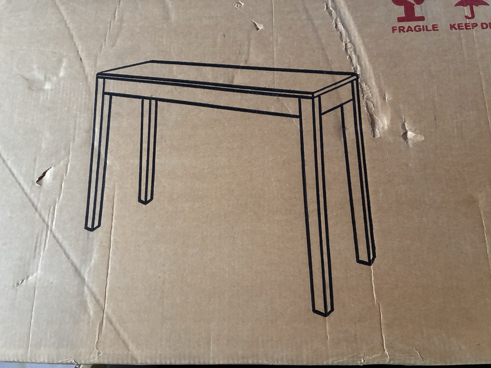 NEW Dark Walnut Console / Entryway Table – Still in Box (39” Wide)