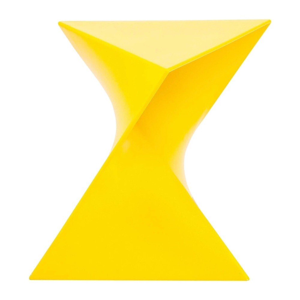 Randolph Triangular Twist End Side Table ABS/PC Plastic – Multiple Colors