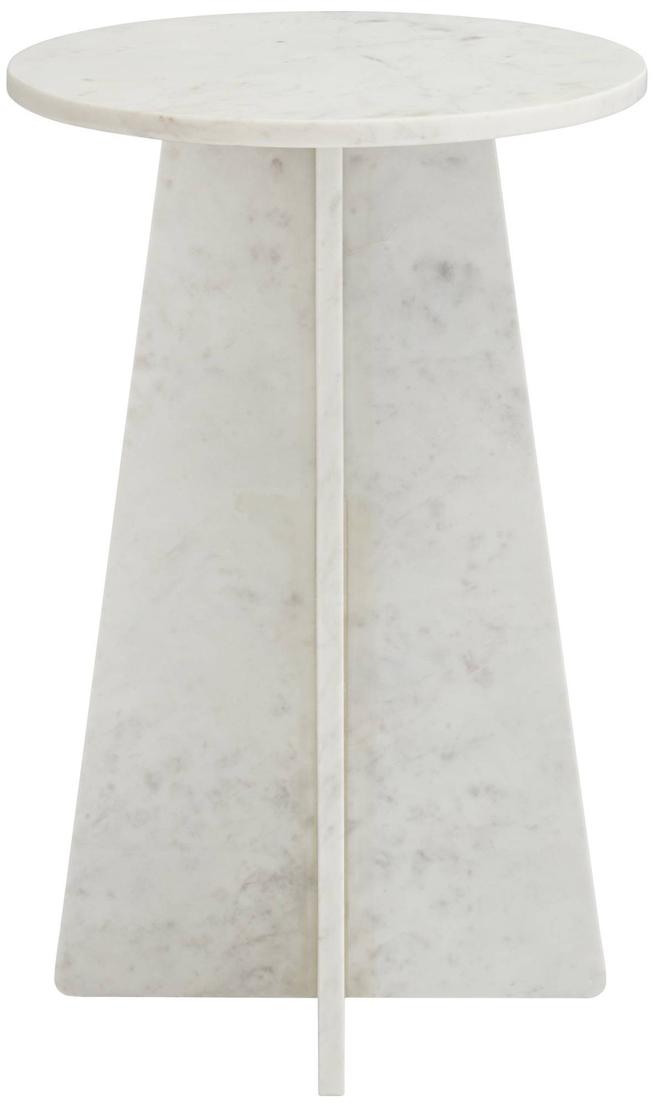 Possini Euro Dulce 22″ High White Marble Side Table