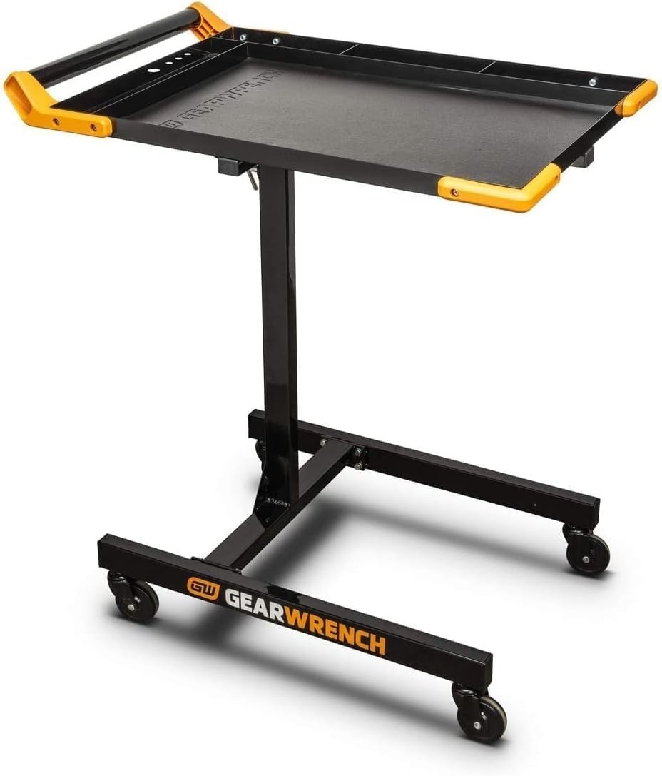 Adjustable Height Mobile Work Table 35-48” – Versatile & Portable Workbench