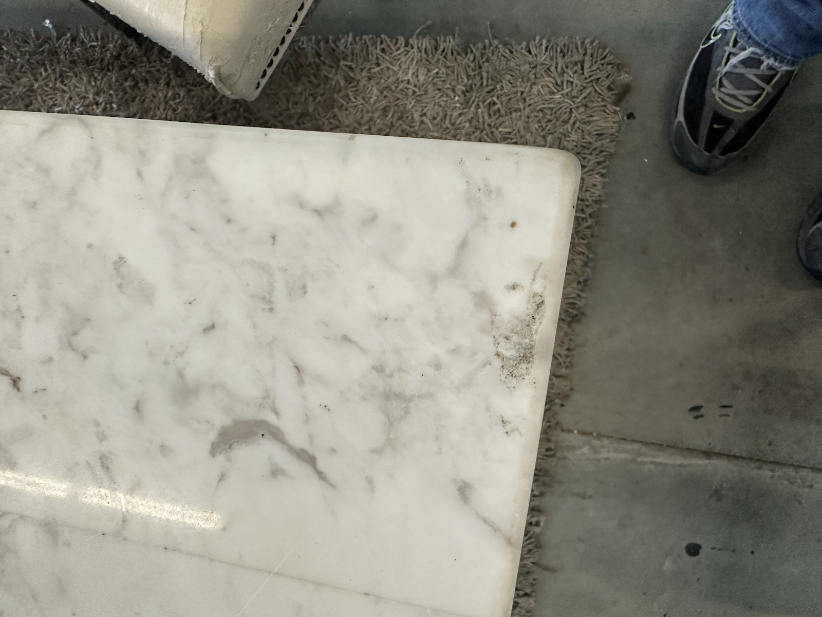 Solid Marble Table Top And Base
