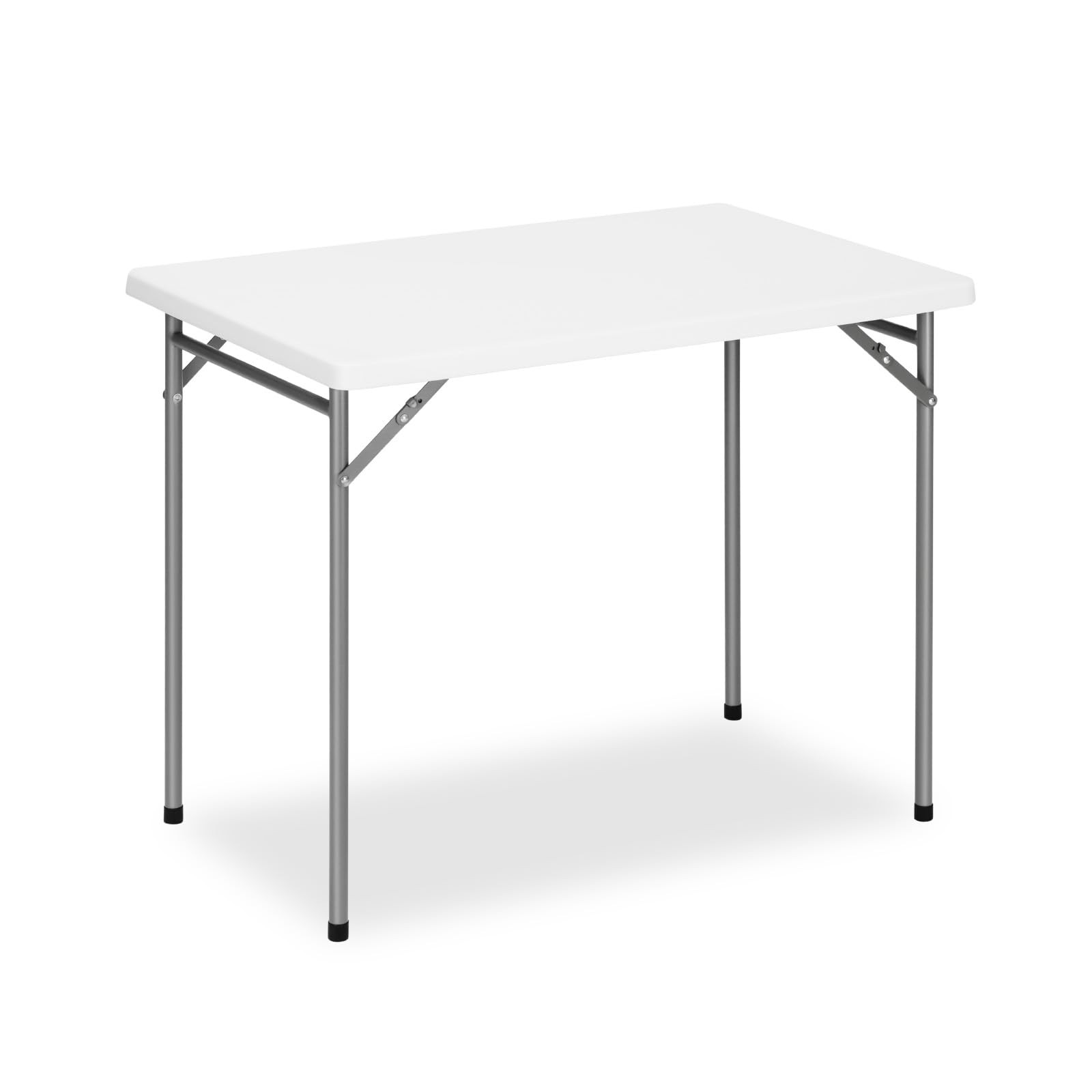 3ft Rectangular Folding Table for All-Occasion, Foldable with HDPE Tabletop and