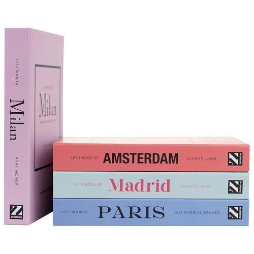 Pastel Medium | 4 PCS Faux Decorative Books for Home Decor | Not Pastel_medium