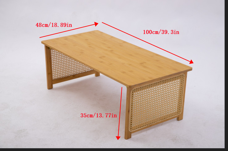 Imitation Rattan Coffee Table Coffee Table for Living Room Bedroom Office