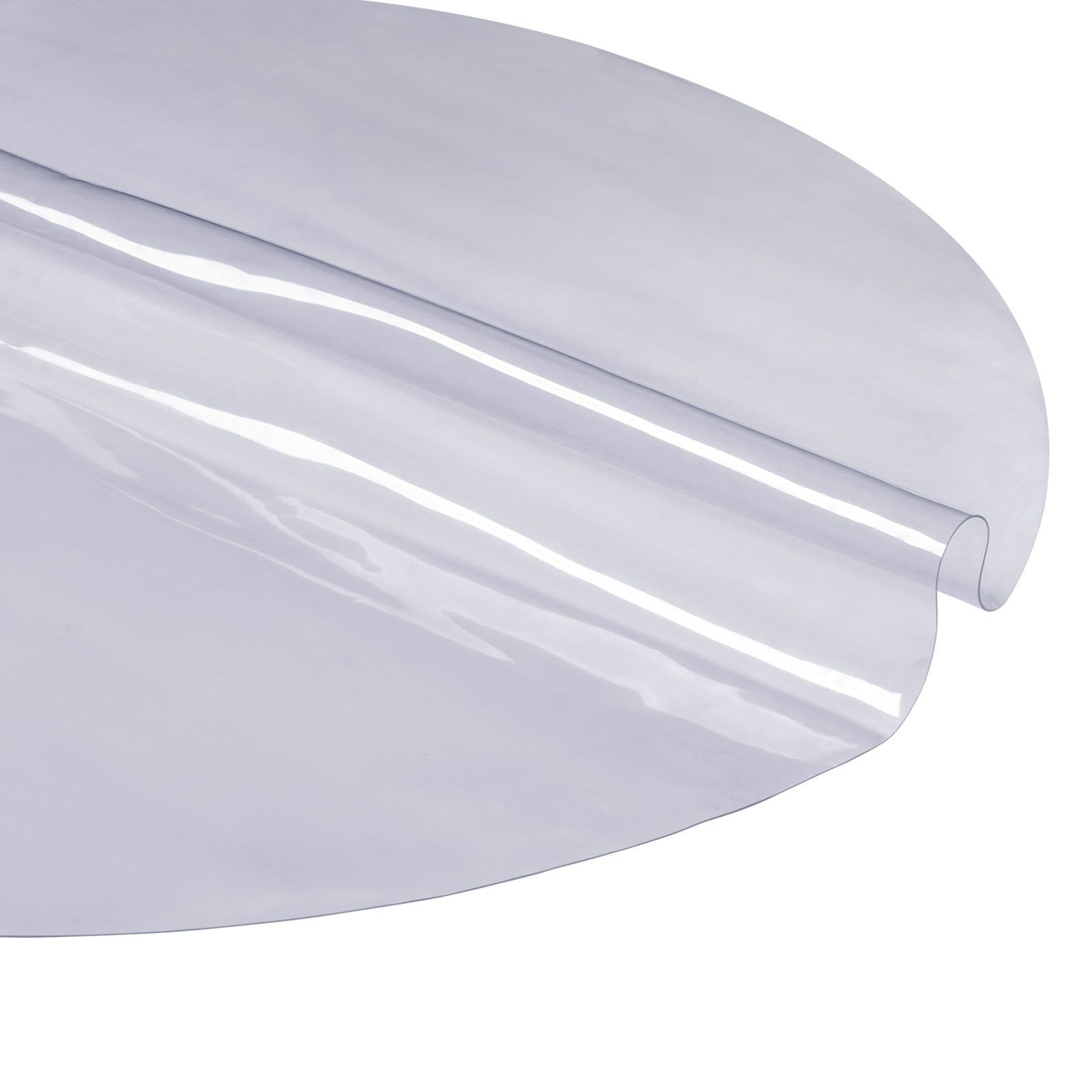 Clear Table Cover Protector, 48 inch/ 1230 mm Round Table Cover, 1.5 mm Thick