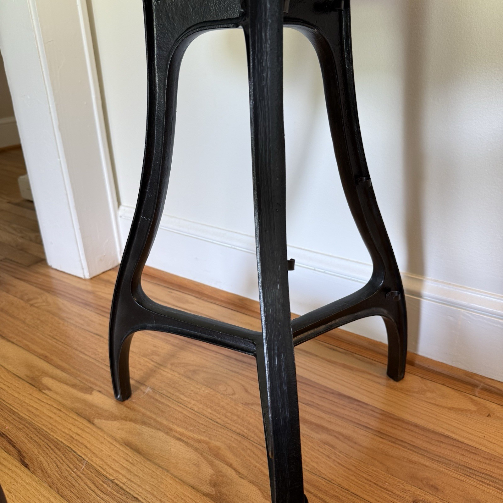 West Elm Cast Metal Nightstand, Side, Computer Table “Hidden Cord” 26″x24″