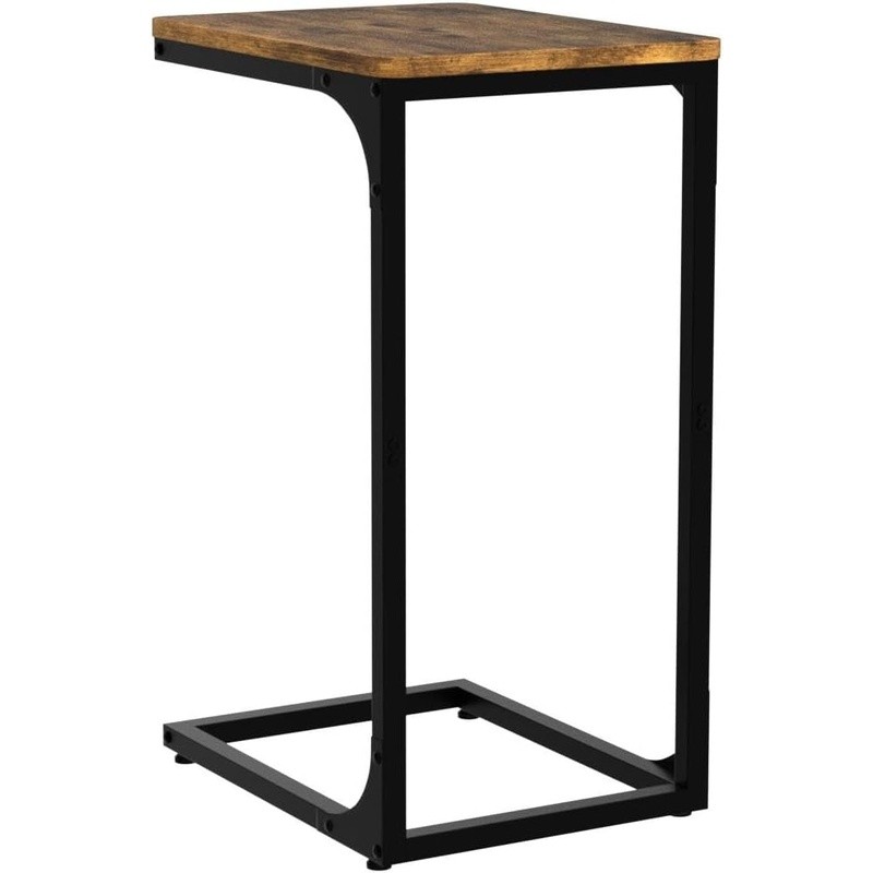 C Shaped Side Tables Set of 2 Living Room Bedroom Couch Tray End Tables New