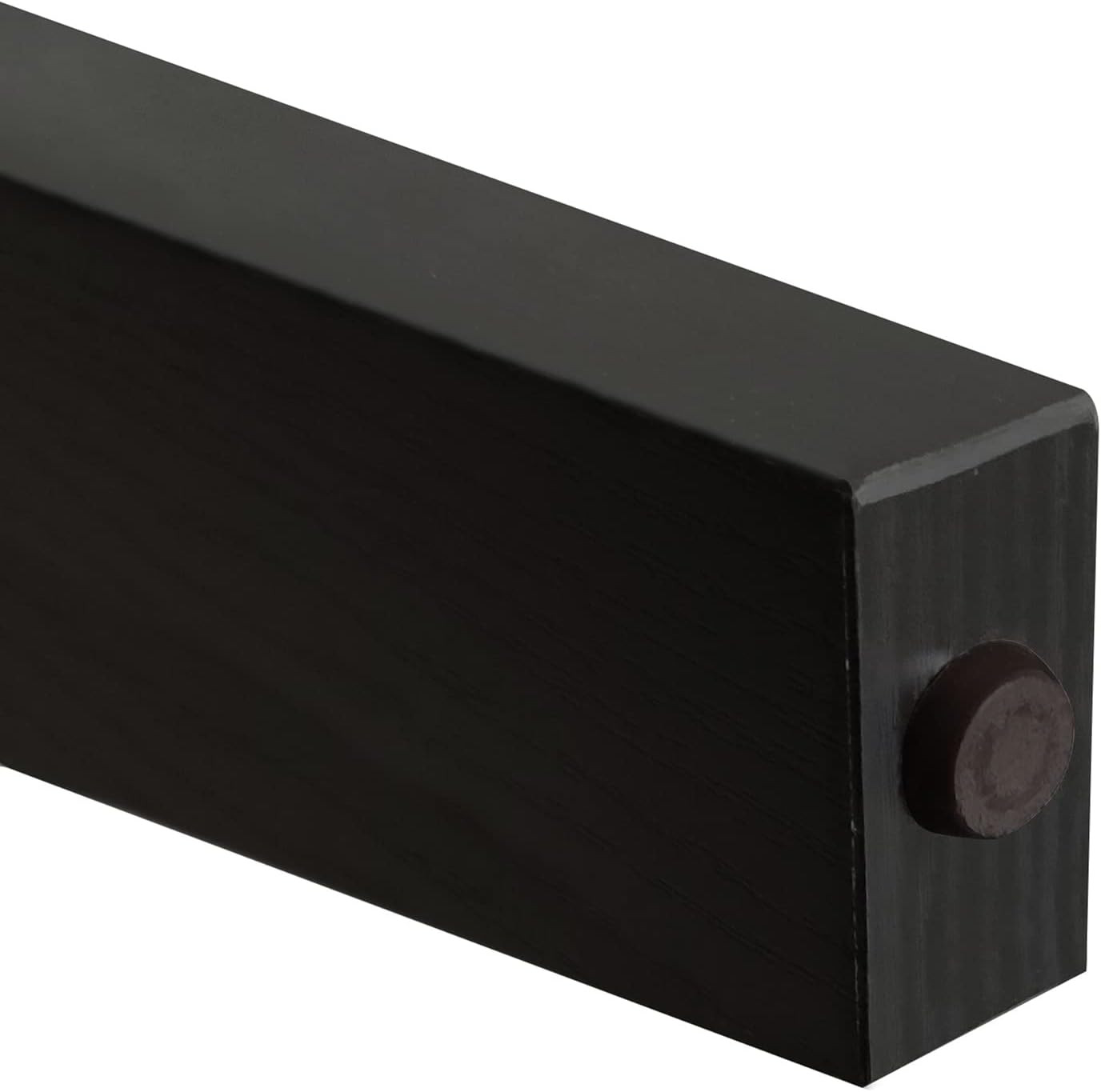 Modern Black Wood Console Table with 2 Drawers & Open Shelf for Any Room