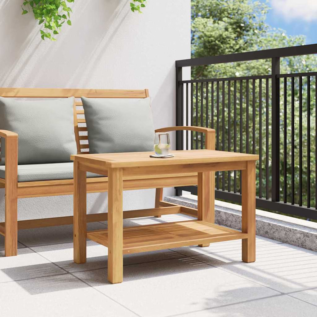 | Coffee Table | Brown 27.56 x 15.75 x 17.72 in Solid Teak Wood