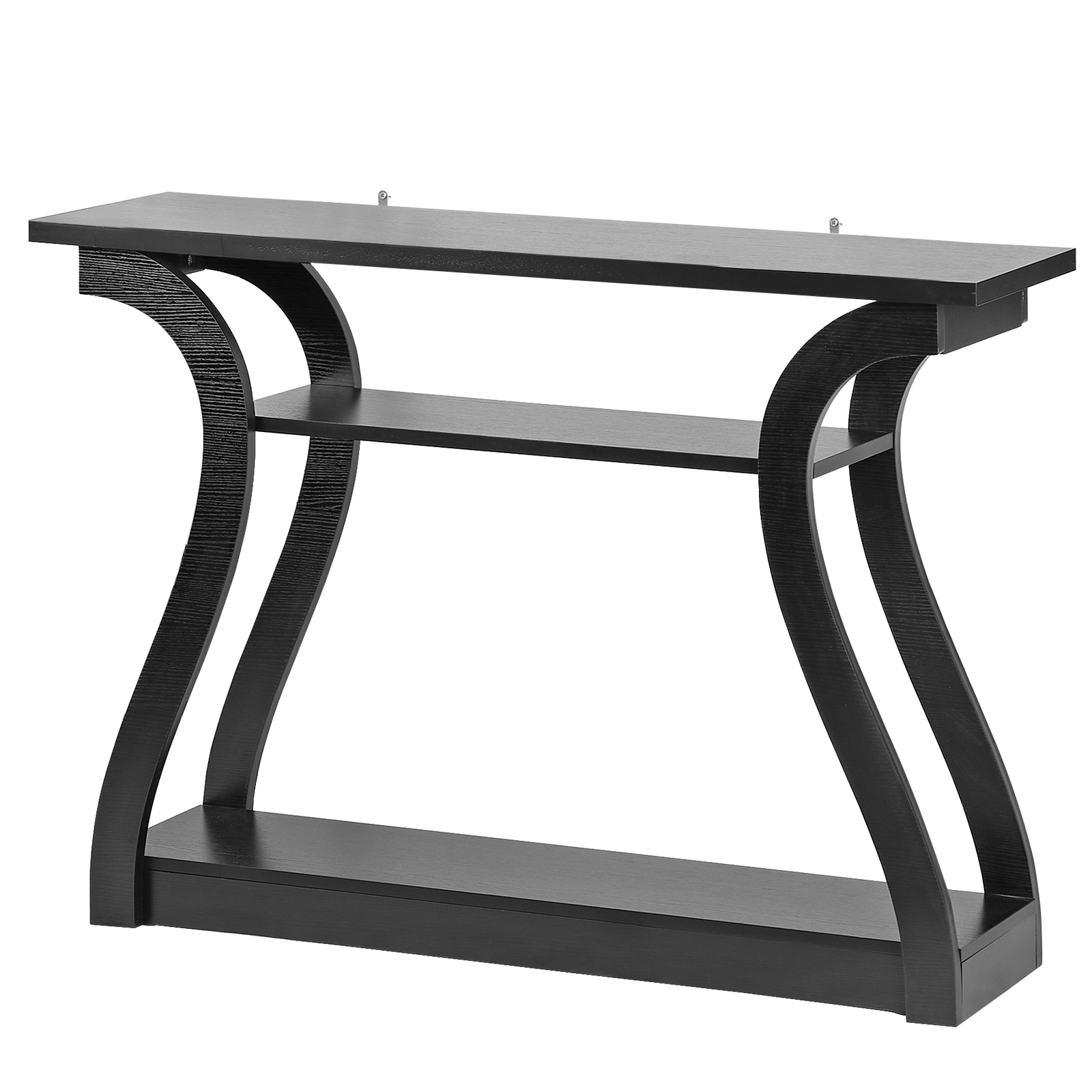 47″ Console Table Black Accent Side Stand Sofa Entryway Hallway Table Desk Wall