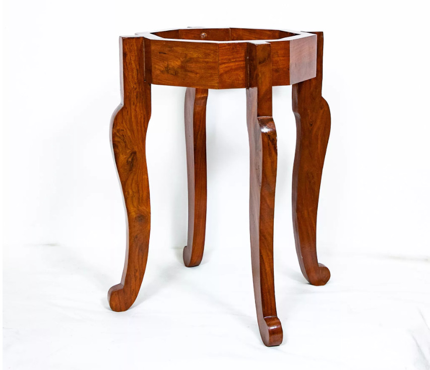 100% Genuine Stone I Floral Design Semi Precious Stone Inlaid With Wood Stand
