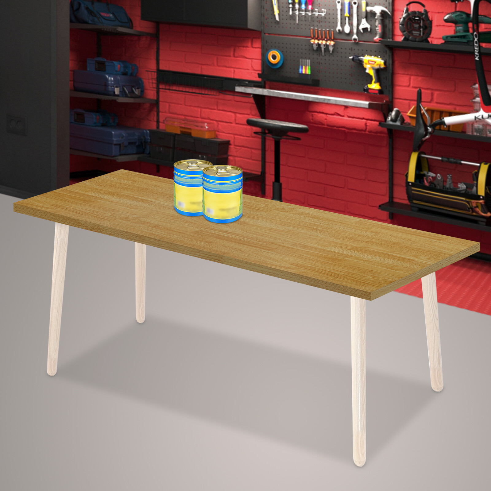 70in Tabletop Rectangular Countertop Plywood Countertop Wood Color for kitchens