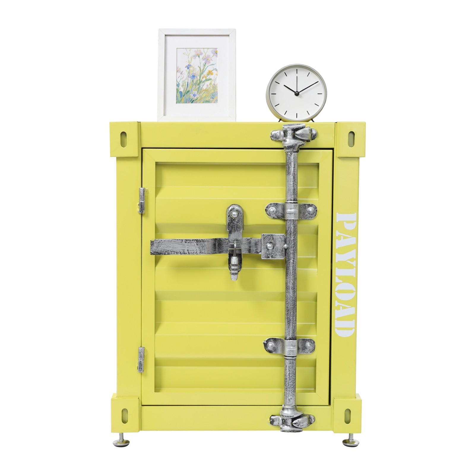 Industrial Metal Bedside Table Container Side Table Container Style Locker