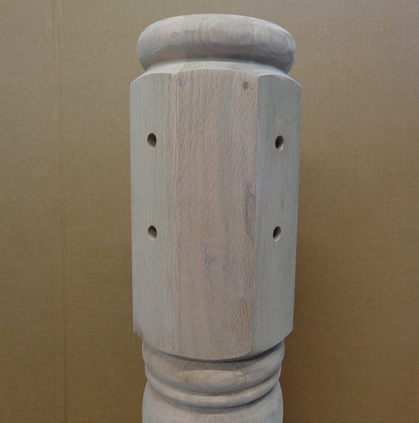 NOS Red Oak Pedestal Turned Column for Table