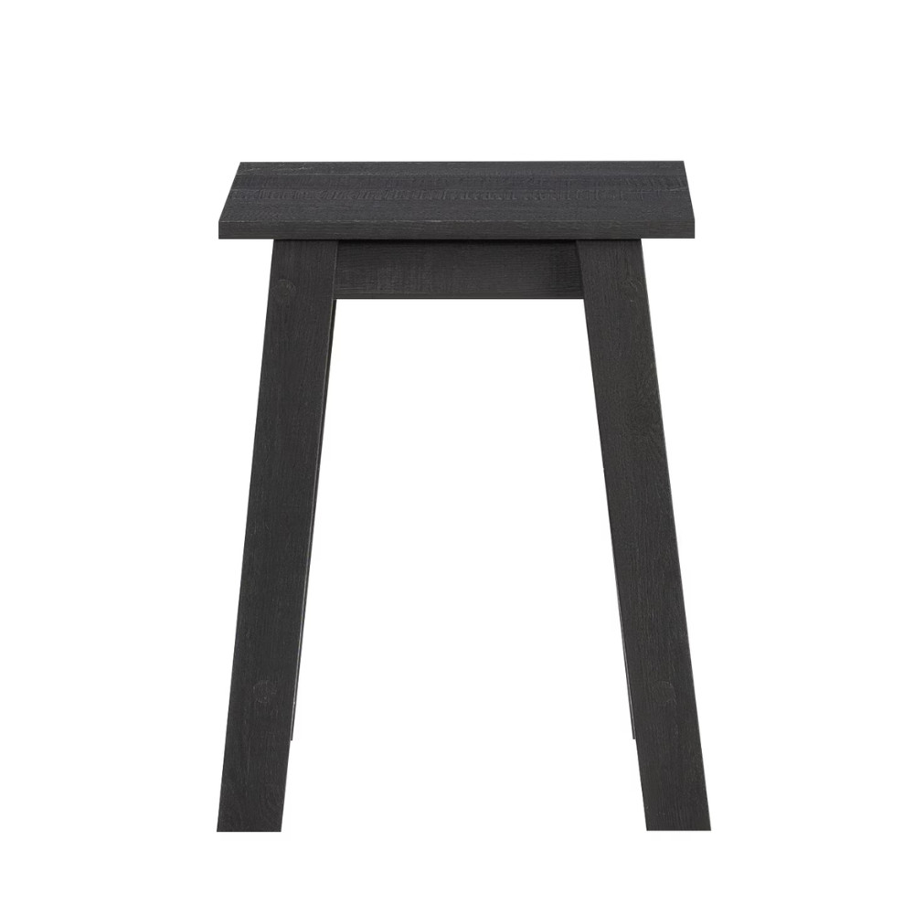 2 Pack Mainstays Square Wood Side Table, Black End Nightstand Coffee Living Room