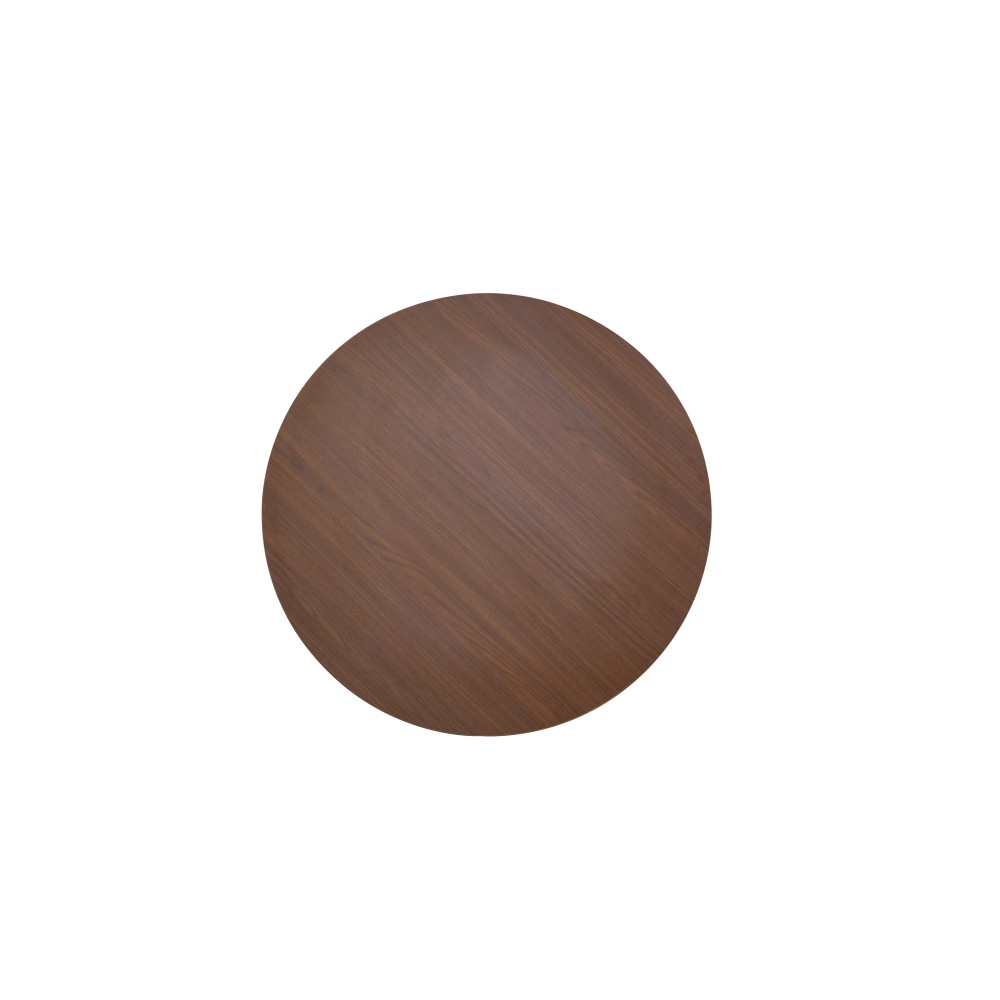 Retro Nesting Coffee Table Set, Round Side Tables with Wood Legs