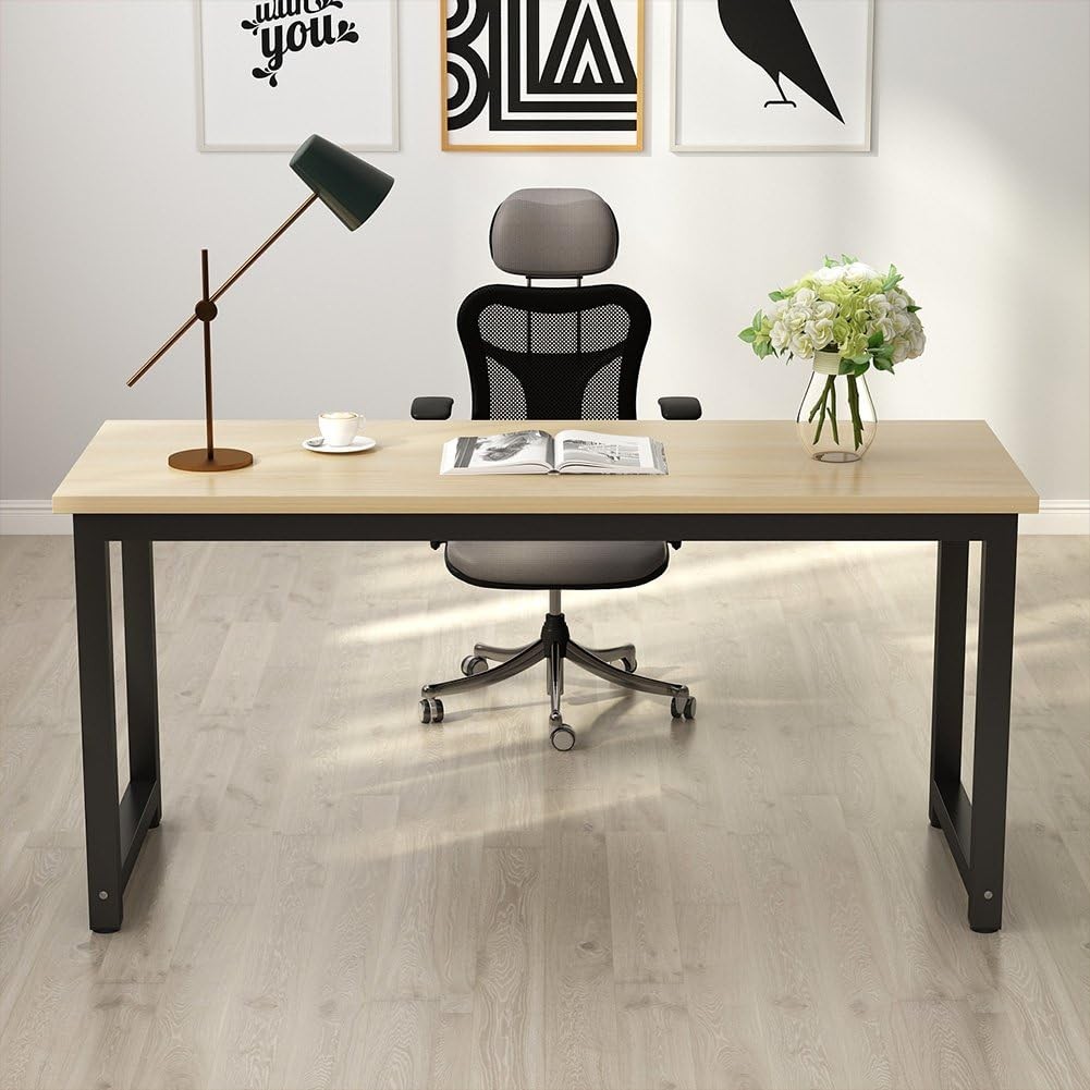 63″ Computer Desk Large Office Desk Computer Table Study Writing Desk for Office
