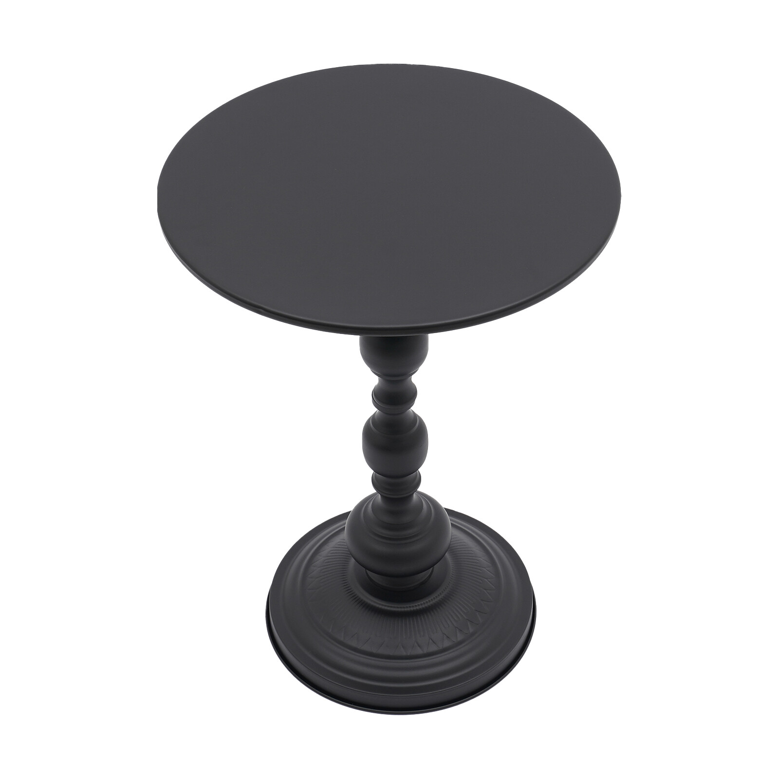Retro Round Side Table Carbon Steel Sofa End Table Living Room Bar Coffee Table
