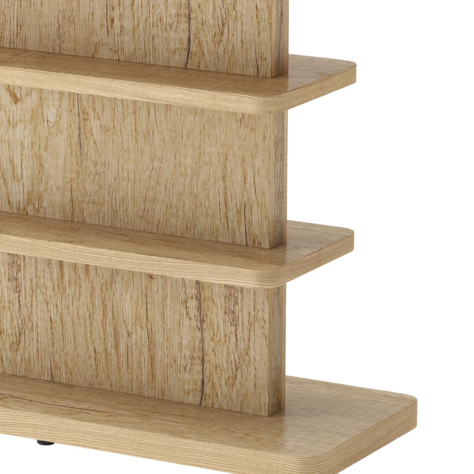 Console Table with Open Shelves Stylish Lightweight Accent Furniture for Living