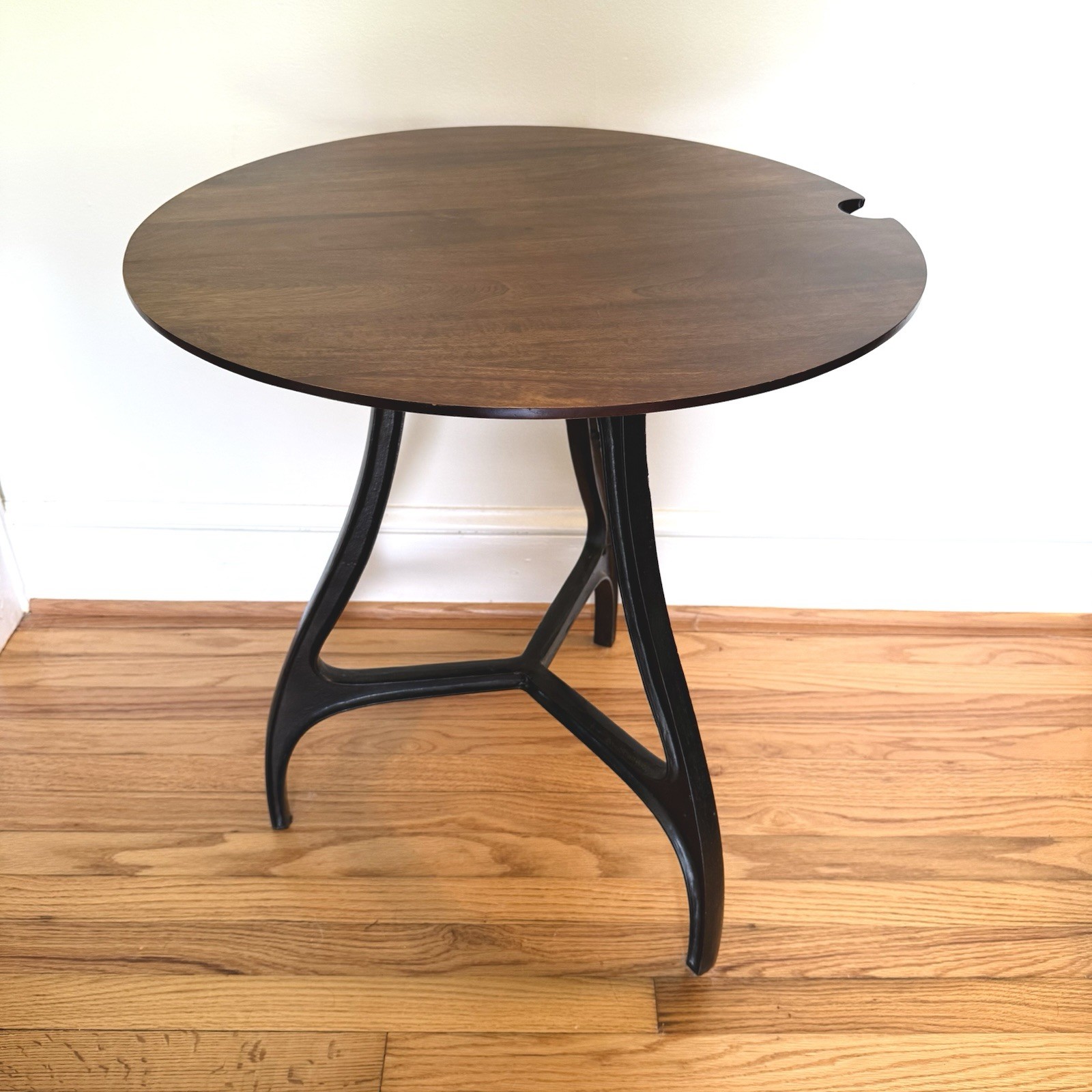 West Elm Cast Metal Nightstand, Side, Computer Table “Hidden Cord” 26″x24″