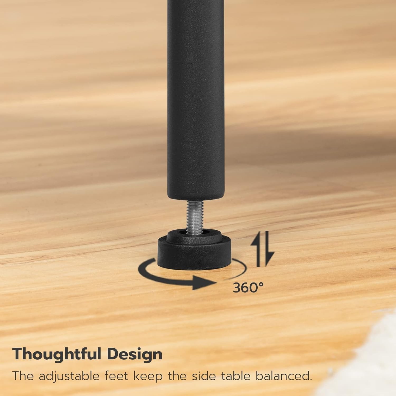 Compact End Tables with USB Ports & Storage Shelves – Rustic Design for Any Room