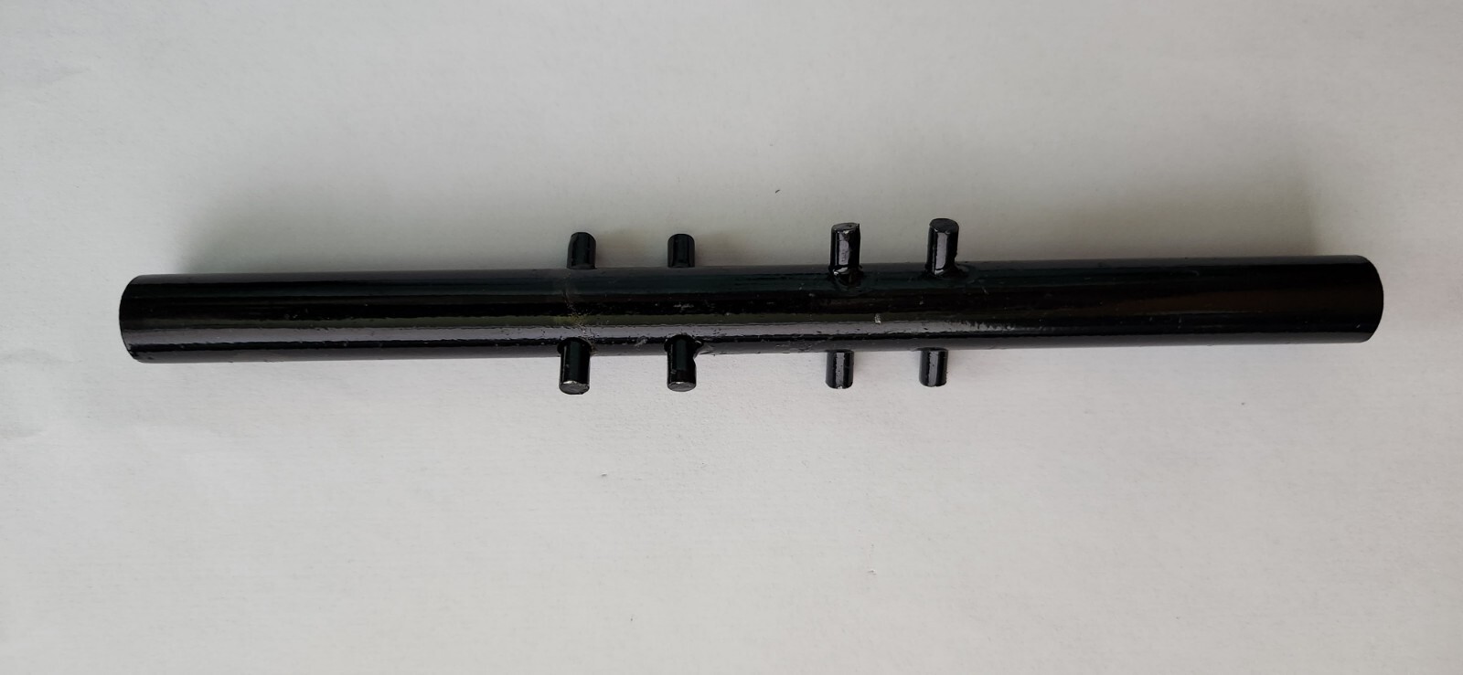 Dowel Pin Hinge Rod 1940’s Art Deco 2-part Coffee Table Base Triangle Glass Top