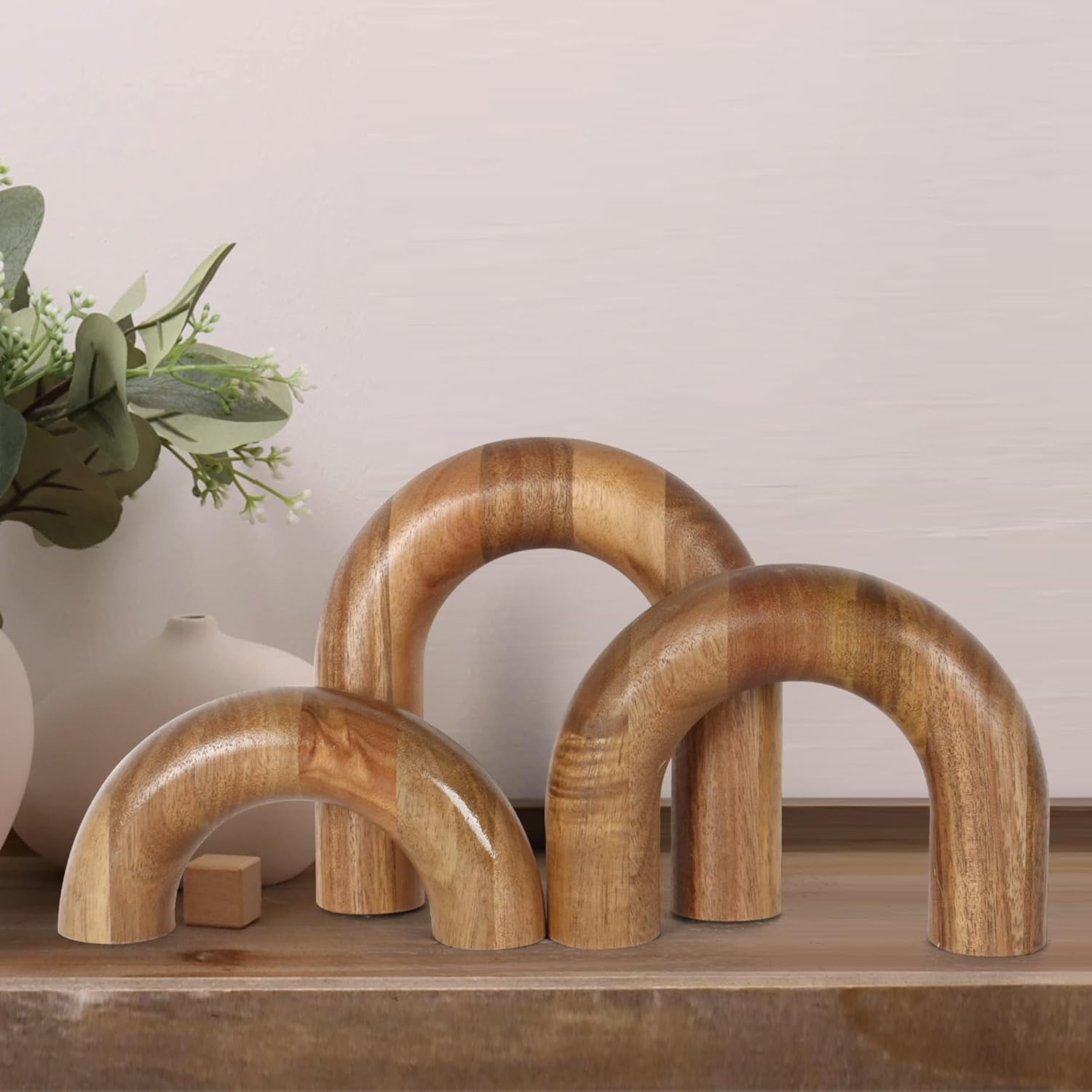 3 Pcs Wood Shelf Decor Aesthetic, Modern Aesthetic Home Decor Accent