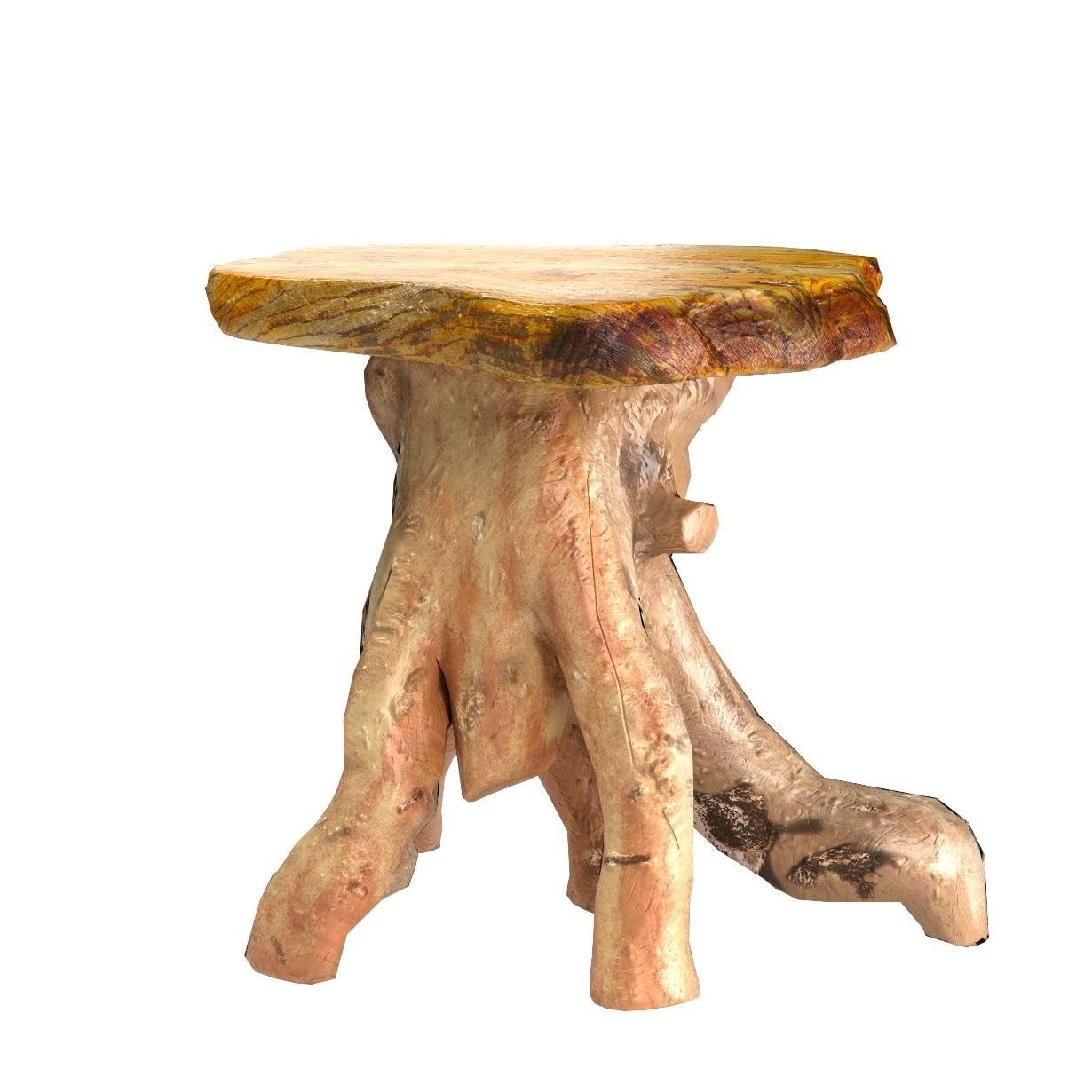 Tree Stump Side Table Live Edge Stool Natural Edge Wood Side Table Accent Table