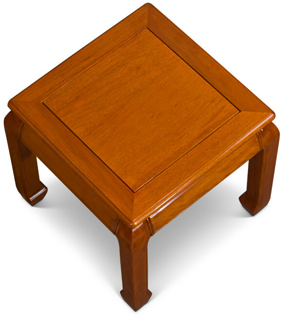 US SELLER – Natural Finish Rosewood Chinese Ming Side Table