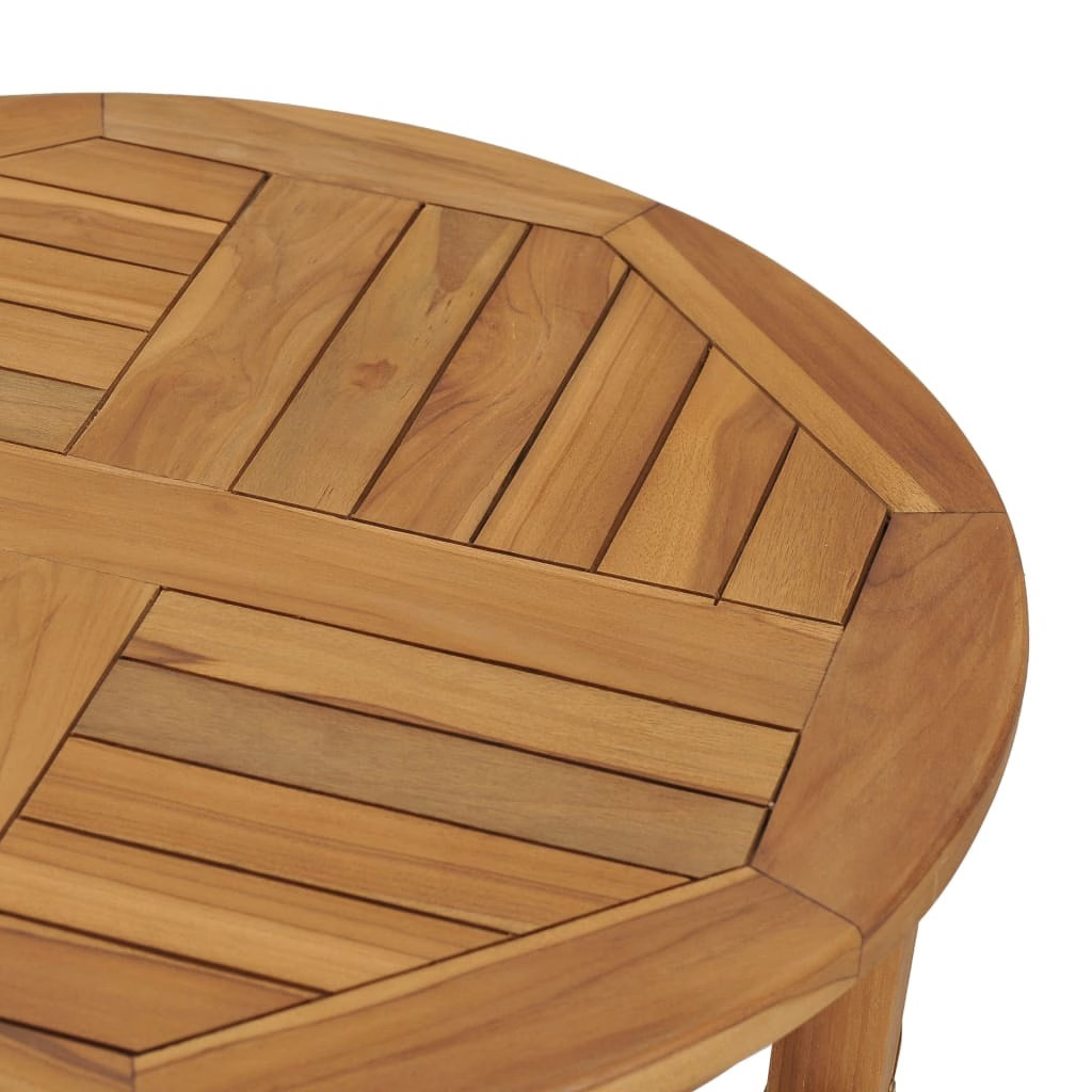 Bar Table Ø 23.6″ Solid Wood Teak