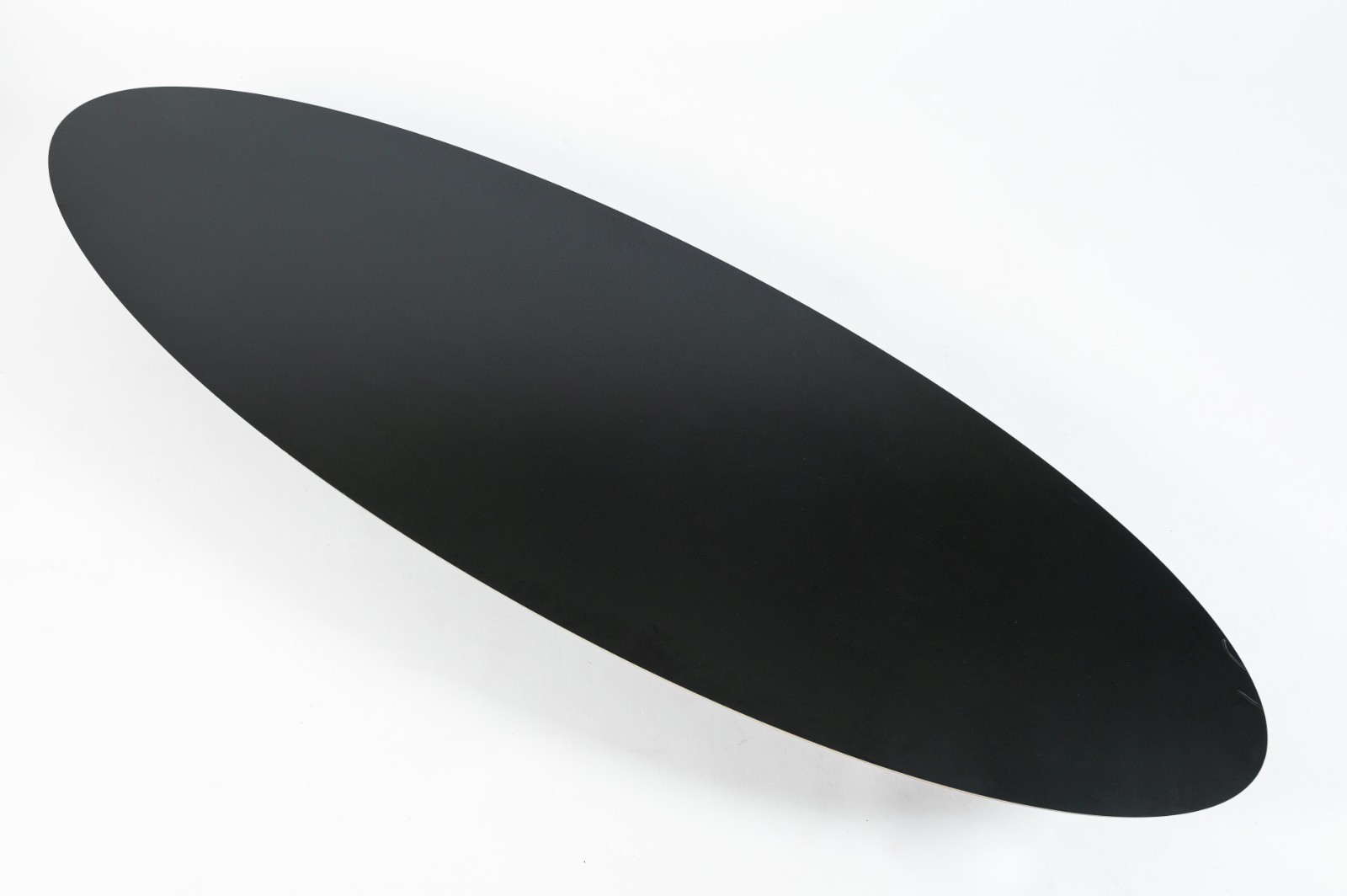 Eames Surfboard ETR Coffee Table for Herman Miller, Black Mid Century Modern