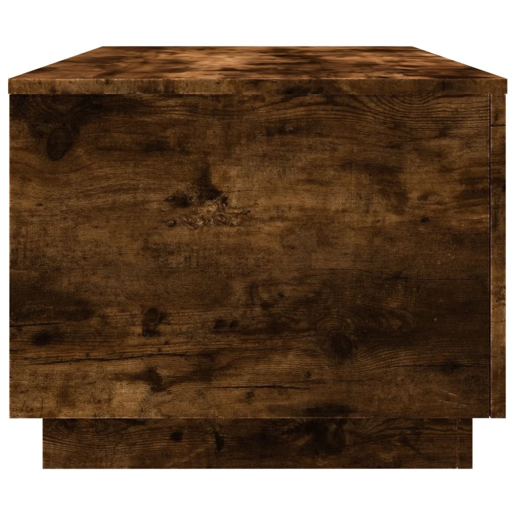 Coffee Table Smoked Oak Engineered wood 35.4×19.7×15.7 in