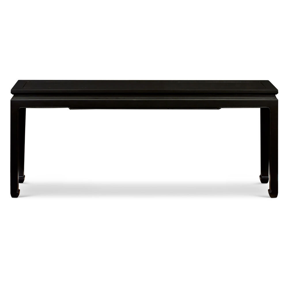 US Seller – Black Elmwood Zen Style Asian Console Table