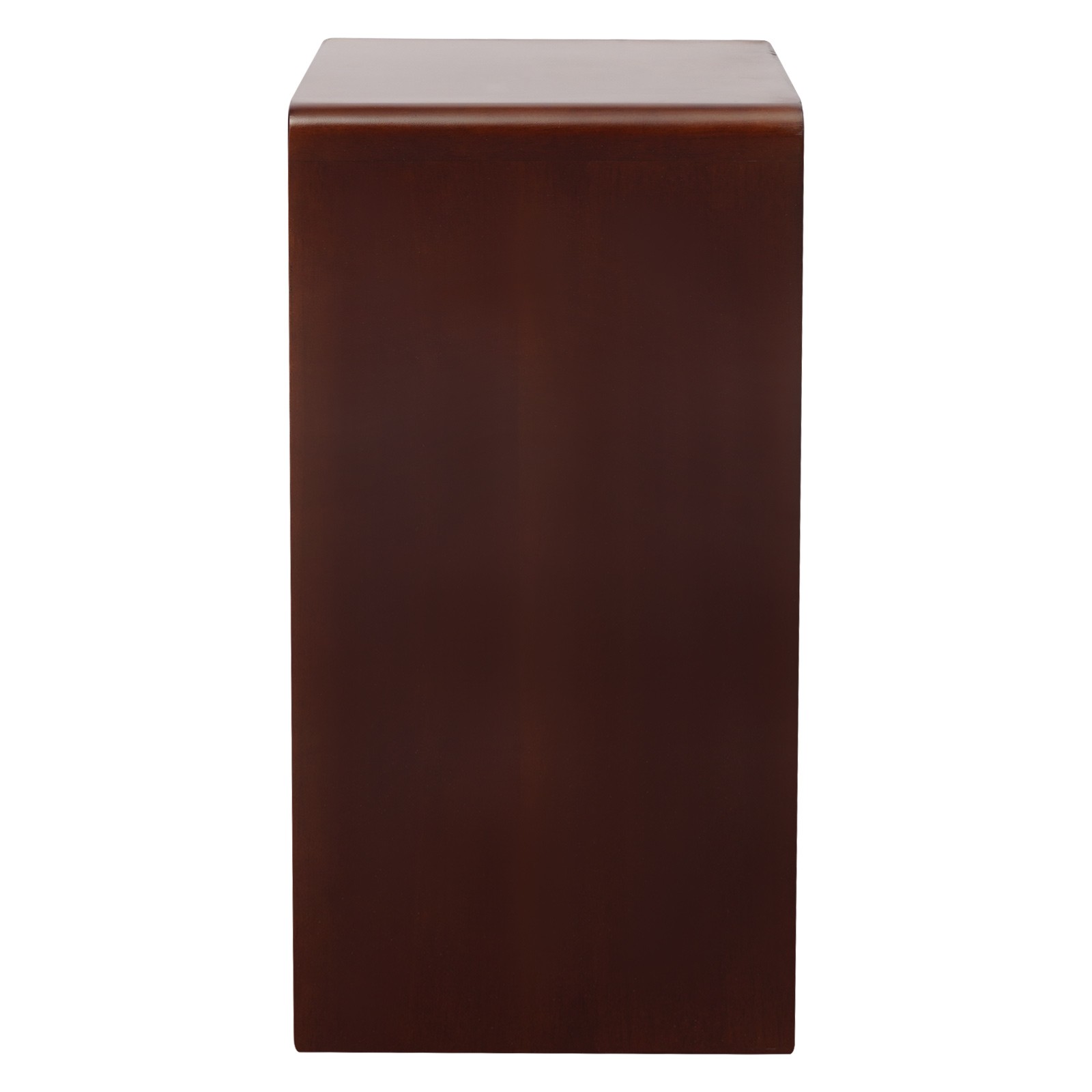 12*12*24in Free Standing Wood End Table C Shaped Sofa Side Table Walnut Brown