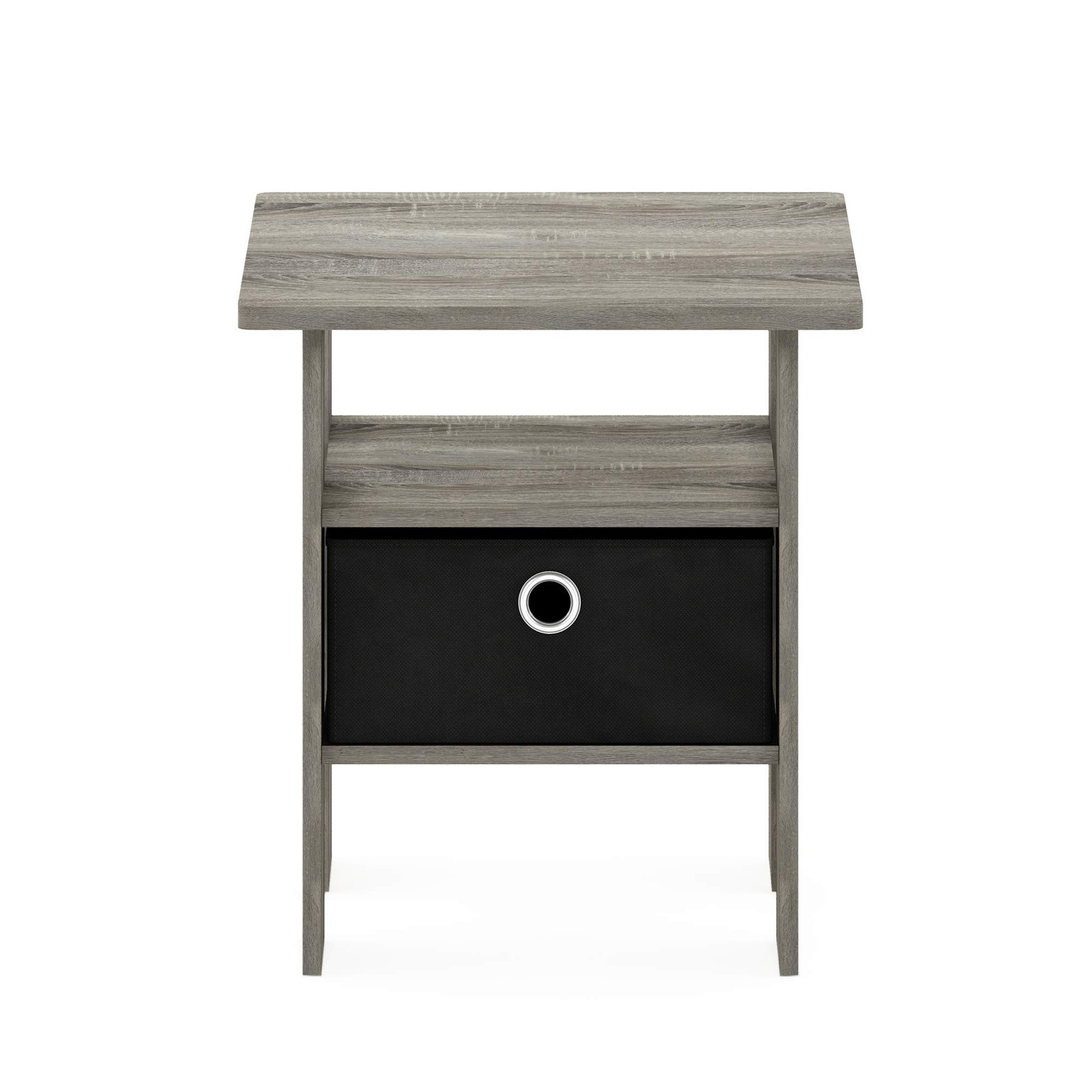 Furinno ANDREY Side Table, End Table, Night Stand with Open Shelves and Stora…