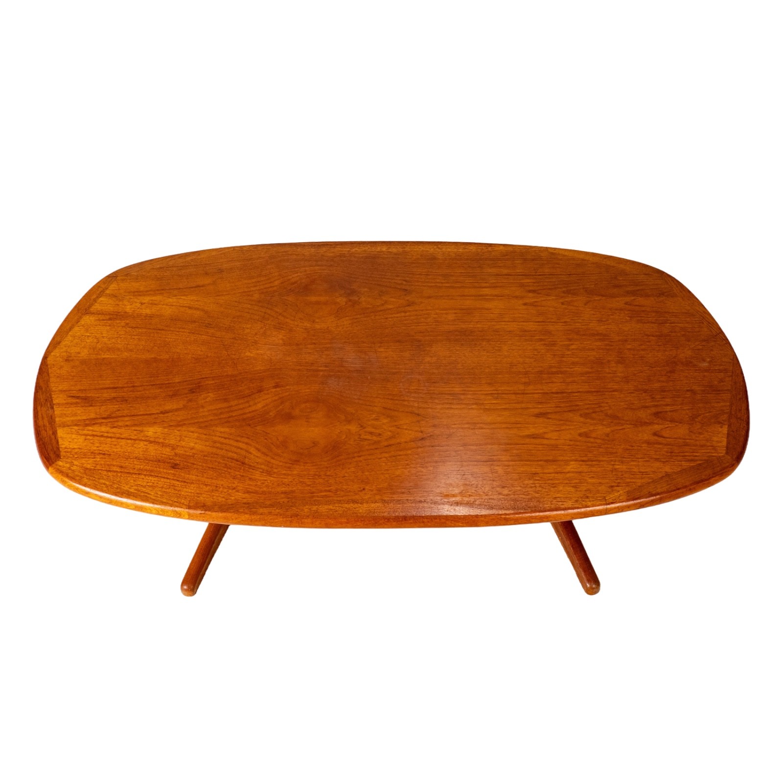 Vintage Solid Teak Danish Modern Coffee Table Nordic Furniture of Ontario MCM