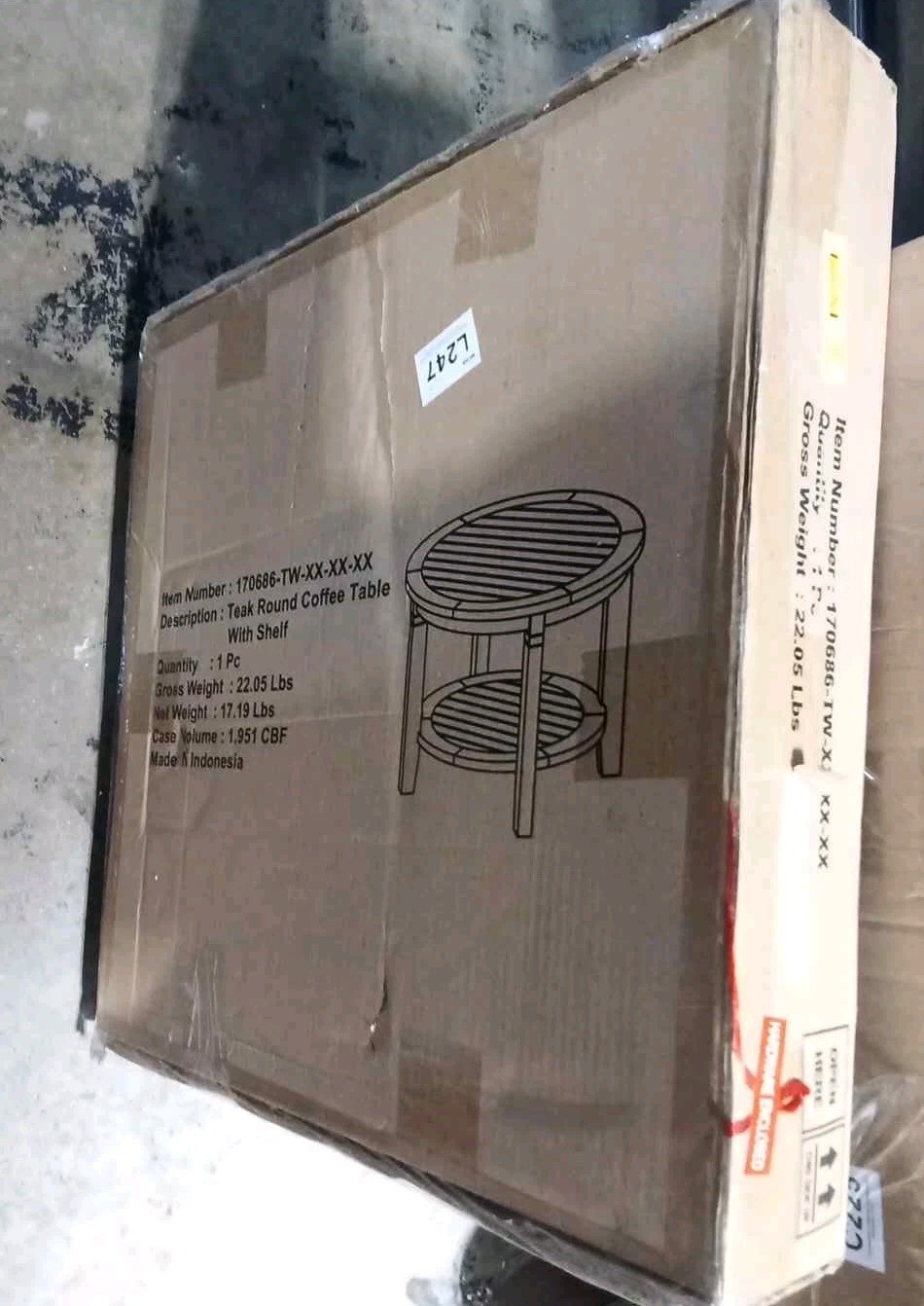 Cambridge Casual Heaton Round Outdoor End Table 24-in W x 24-in L 170686-TW-XX
