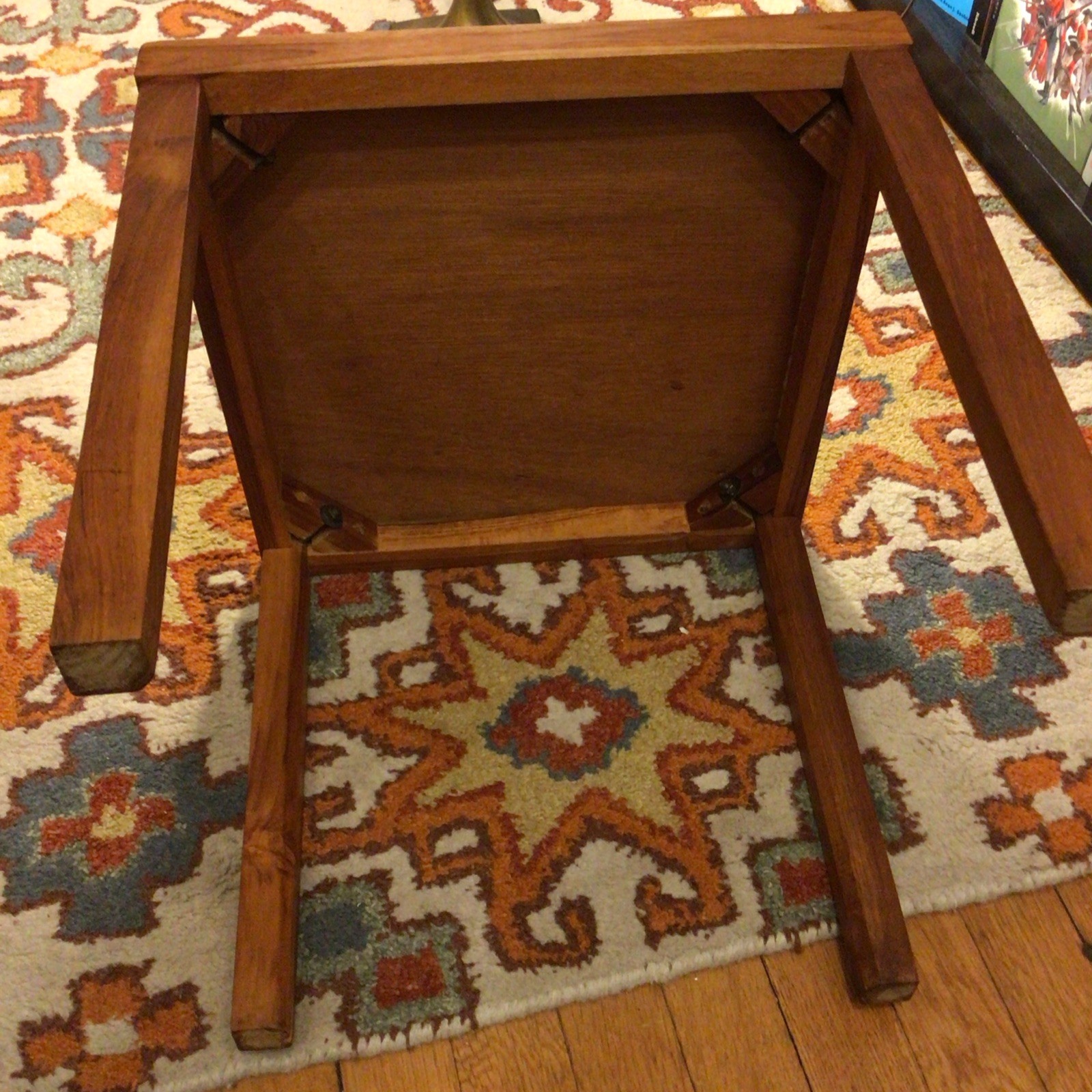 Teak Danish Small Side Table Mid Century
