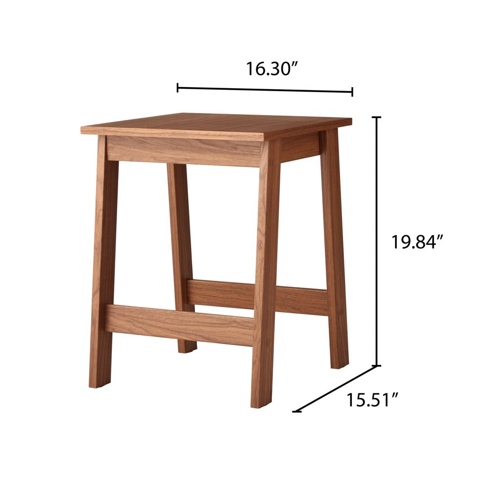 Square Wood Side Table Furniture Home Living Room Decor Couch-Side Necessities