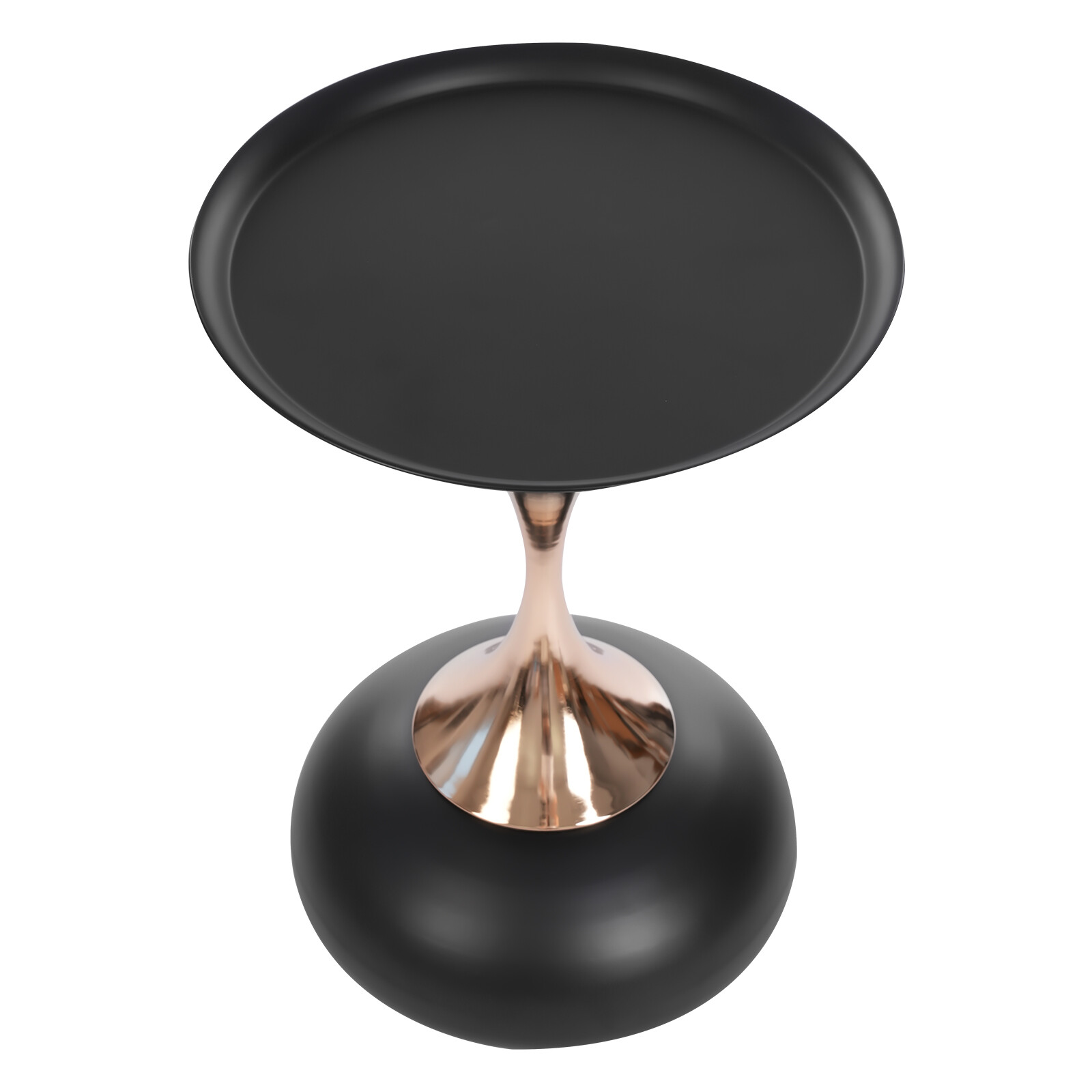 Round Side Table Metal Sofa Small End Table Drink Table for Living Room Bedroom
