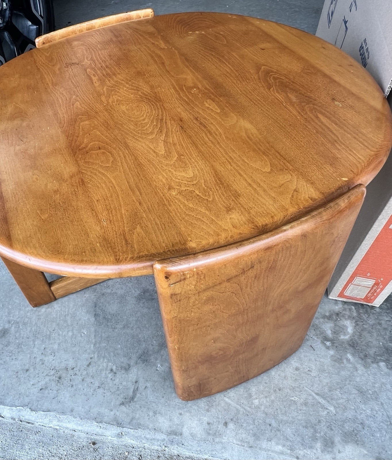 Extremely Rare! Haywood Wakefield streamline deco,mcm coffee/cocktail table