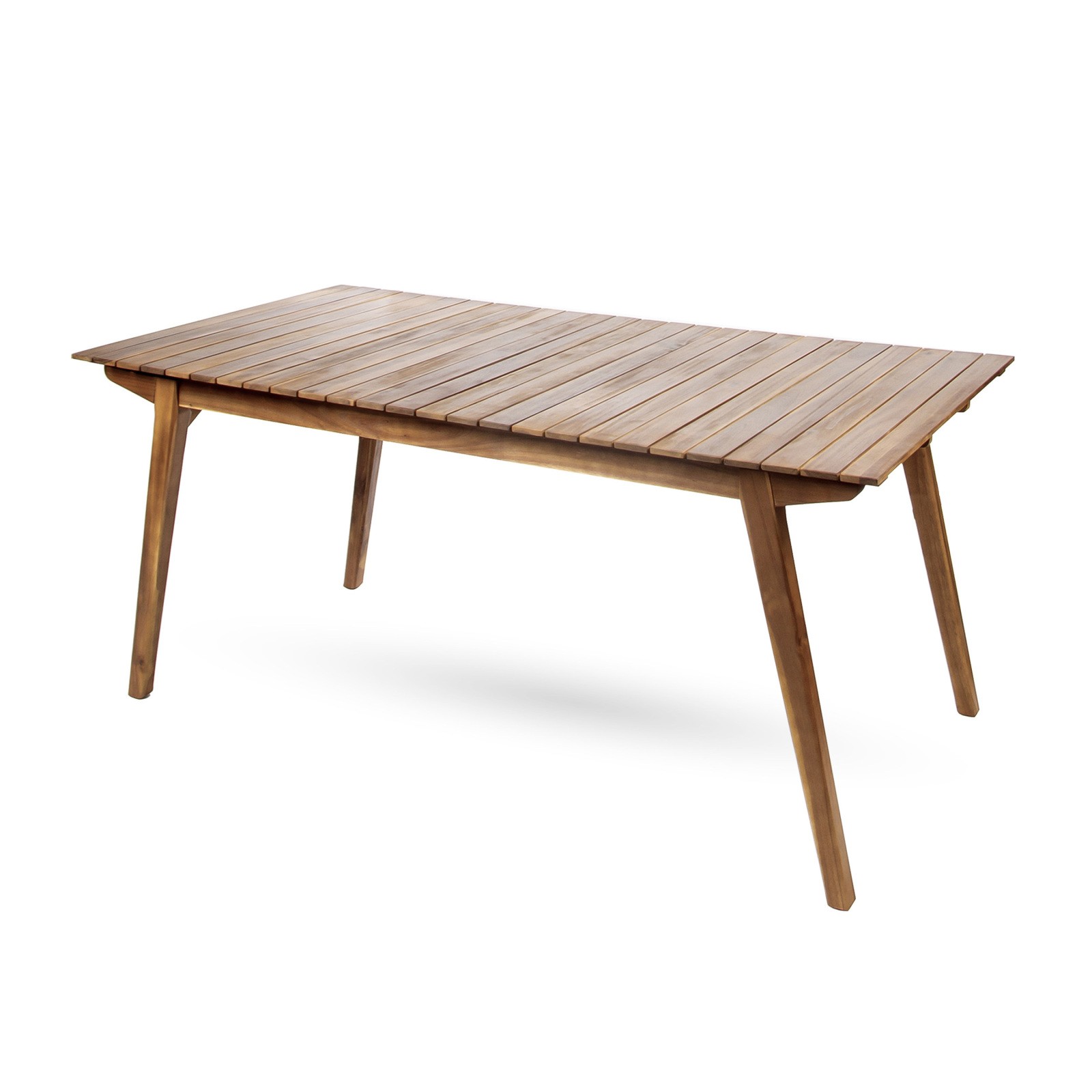 Acacia Wood Outdoor Dining Table 68.5″W x 37.5″D x 30″H
