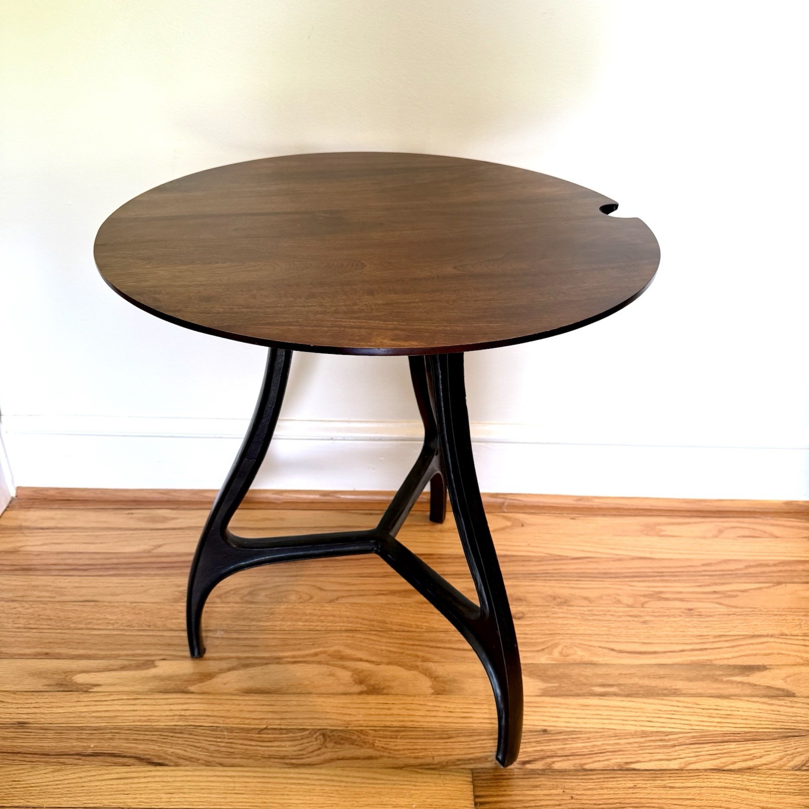 West Elm Cast Metal Nightstand, Side, Computer Table “Hidden Cord” 26″x24″