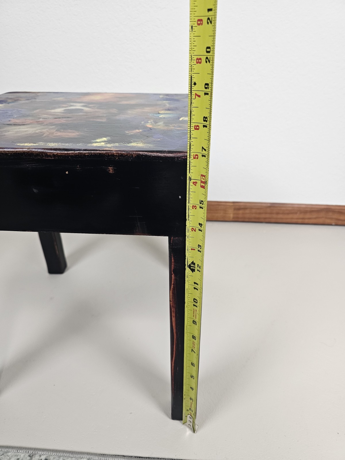 Original Mixed Media Halloween Chihuahua Table Hand Painted Accent Furniture